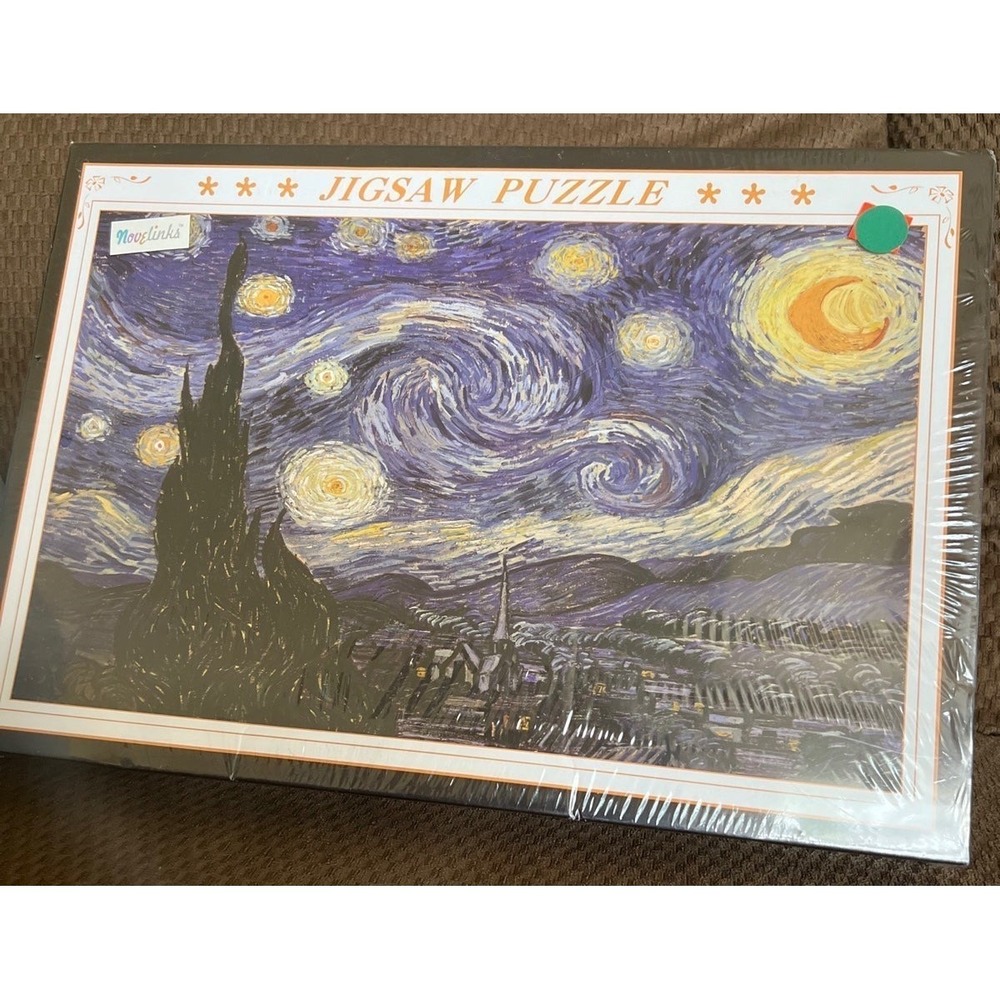 Novelinks Vincent van Gogh Starry Night 1000 Piece Jigsaw Puzzle Sealed